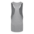 Grey - Back - Grindstore Mens Unicorn Gym Racerback Vest Top