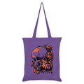 Violet-Orange - Front - Grindstore Skull Tote Bag