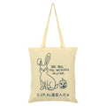 Cream-Black - Front - Grindstore We Are The Weirdos Mister Kawaii Bunny Tote Bag