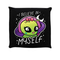 Black - Front - Grindstore I Believe In Myself Cute Alien Cushion