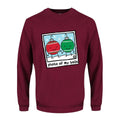 Burgundy-White - Front - Pop Factory Mens Photo Of My Balls Christmas Sweatshirt