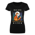 Black - Front - Grindstore Womens-Ladies Wish Upon A Star T-Shirt