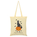 Cream - Front - Spooky Cat Everyday Is Halloween Tote Bag