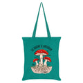 Emerald Green - Front - Grindstore The Anatomy Of A Mushroom Tote Bag