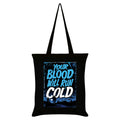 Black - Front - Grindstore Your Blood Will Run Cold Horror Tote Bag