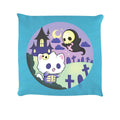 Sky Blue - Front - Cosmic Boop Ghost Hunt Filled Cushion