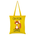 Yellow - Front - Grindstore Oh For Fox Sake Tote Bag