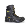 Black - Back - Grisport Mens Combat Waxy Leather Safety Boots