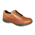 Tan - Front - Grisport Mens Livingston Leather Walking Shoes