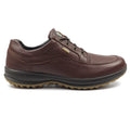 Brown - Back - Grisport Mens Livingston Leather Walking Shoes