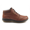 Tan - Back - Grisport Mens Lomond Leather Walking Shoes