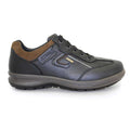 Black - Back - Grisport Mens Arran Leather Walking Shoes