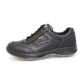 Black - Side - Grisport Mens Airwalker Leather Walking Shoes