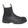 Black - Back - Grisport Mens Loader Waxy Leather Safety Boots