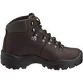 Brown - Back - Grisport Unisex Adult Peaklander Waxy Leather Walking Boots