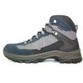 Blue-Grey - Side - Grisport Childrens-Kids Excalibur Suede Walking Boots