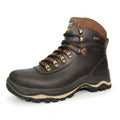 Brown - Close up - Grisport Mens Evolution Waxy Leather Walking Boots