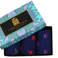 Blue - Front - Laurence Llewelyn-Bowen Mens Repeat Print Socks (Pack of 3)