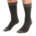 Black-Brown-Grey - Back - Laurence Llewelyn-Bowen Mens Monoglam Socks (Pack of 3)