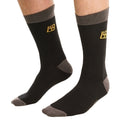 Black-Brown-Grey - Side - Laurence Llewelyn-Bowen Mens Monoglam Socks (Pack of 3)