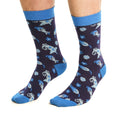 Blue-Brown-Navy - Lifestyle - Laurence Llewelyn-Bowen Mens Patterned Socks (Pack of 3)