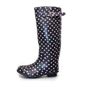 Blue - Lifestyle - Lunar Womens-Ladies Spotted Rubber Wellington Boots