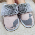 Pink-Grey - Pack Shot - Lazy Dogz Womens-Ladies Slippers