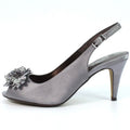 Dark Grey - Lifestyle - Lunar Womens-Ladies Sabrina Corsage Court Shoes