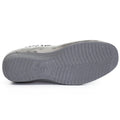 Grey - Pack Shot - Lunar Womens-Ladies Paloma Leopard Print Slippers