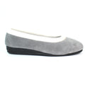 Grey - Back - Lunar Womens-Ladies Mabel Slippers