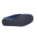 Navy-White - Close up - Lunar Womens-Ladies Paula II Slippers