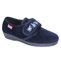 Navy-White - Front - Lunar Womens-Ladies Paula II Slippers