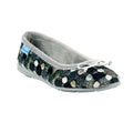 Grey - Front - Lunar Womens-Ladies Magic Spotted Slippers