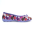 Purple - Back - Lunar Womens-Ladies Magic Spotted Slippers