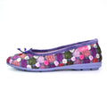 Purple - Side - Lunar Womens-Ladies Magic Spotted Slippers