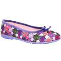 Purple - Front - Lunar Womens-Ladies Magic Spotted Slippers