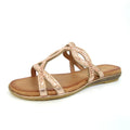 Rose Gold - Close up - Lunar Womens-Ladies Gabriela Sandals