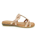 Rose Gold - Back - Lunar Womens-Ladies Gabriela Sandals