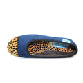 Blue - Lifestyle - Lunar Womens-Ladies Jessie Leopard Print Slippers