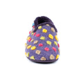 Purple - Pack Shot - Lunar Womens-Ladies Helix Polka Dot Slippers