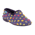 Purple - Front - Lunar Womens-Ladies Helix Polka Dot Slippers