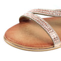 Rose-Brown - Close up - Lunar Womens-Ladies Blaise II Sandals