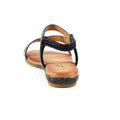 Black-Brown - Side - Lunar Womens-Ladies Blaise II Sandals