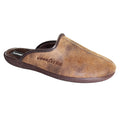 Brown - Front - Goodyear Mens Tees Slippers
