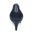 Navy - Side - Lunar Womens-Ladies Alisha Faux Gemstone Court Shoes