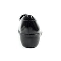 Black - Back - Lunar Womens-Ladies Elsbeth Leather Glossy Shoes