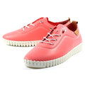 Pink - Front - Lunar Womens-Ladies Flamborough Leather Shoes