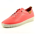 Pink - Side - Lunar Womens-Ladies Flamborough Leather Shoes