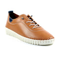 Tan - Lifestyle - Lunar Womens-Ladies Flamborough Leather Shoes