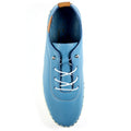 Mid Blue - Pack Shot - Lunar Womens-Ladies Flamborough Leather Shoes